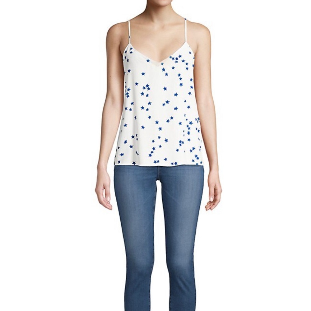 Equipment Femme Stars Print Silk Cami Size S